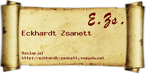Eckhardt Zsanett névjegykártya